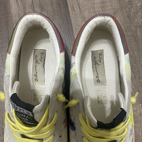 Vintage Havana Women's US VH Rainbow Sneakers Tie Dye Yellow Star Rare Size 8.5 - Picture 6 of 9